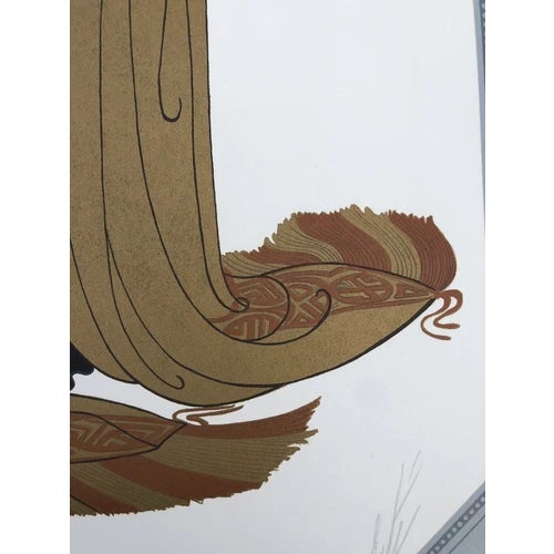 Printmaking Materials Erte Original 1979 Kings Favorite Lithograph Signed Numbered 239/300 Art Deco For Sale - Image 7 of 12