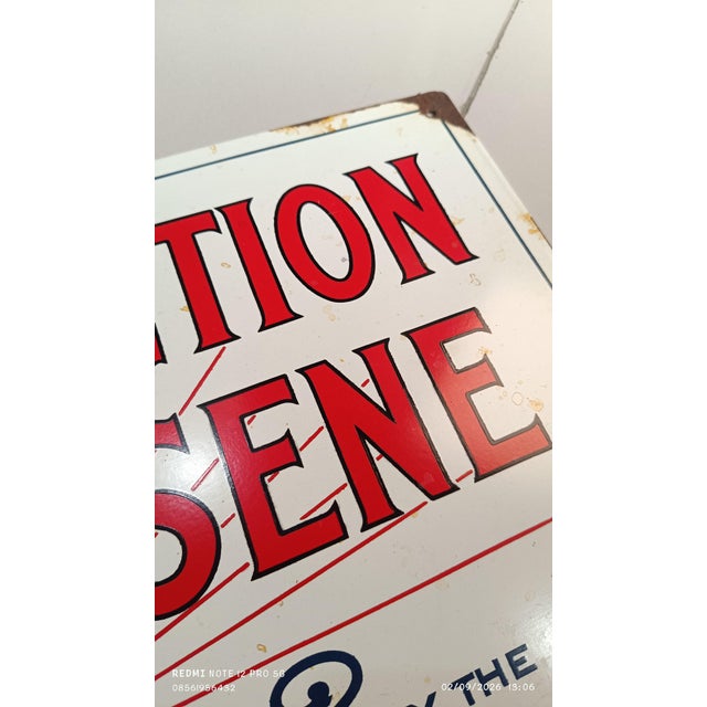 Vintage Perfection Kerosene Standard Oil Metal Sign Advertising Reproduce Steel 1.3mm For Sale - Image 4 of 14
