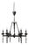 20th Century French Gothic Revival Wrought Iron Chandelier For Sale