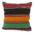 Handwoven Colorful Turkish Kilim Pillow Cover For Sale