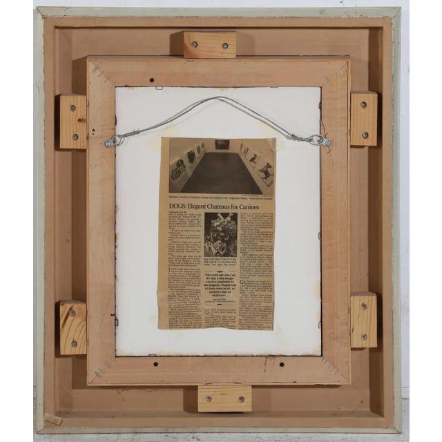 Original Miniature Schnauzer Dog Oil Painting by Christophe Cassidy.