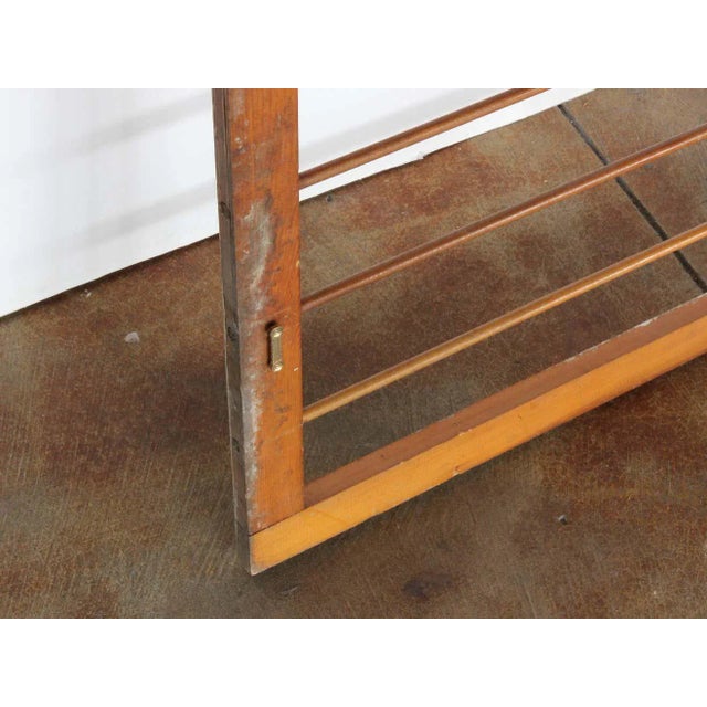 Brown Architectural Salvage Wood Grid Wall Art For Sale - Image 8 of 13