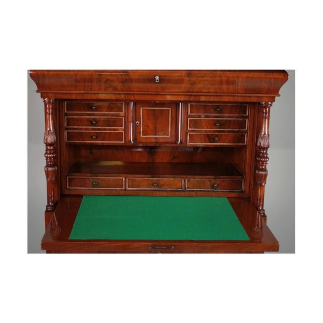 Mid 19th Century Northern European Biedermeier Secretaire, 1860s For Sale - Image 5 of 8