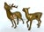 Metal Vintage Brass Deer Figurines - Set of 2 For Sale - Image 7 of 11