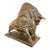 Austin Productions Bull Sculpture, 1968 — Brutalist Mid-Century Modern, Gold Finish For Sale