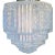 Streamline Ceiling Pendant W Textured Blue Glass Stepped Glass Globe 3 Available For Sale - Image 4 of 5
