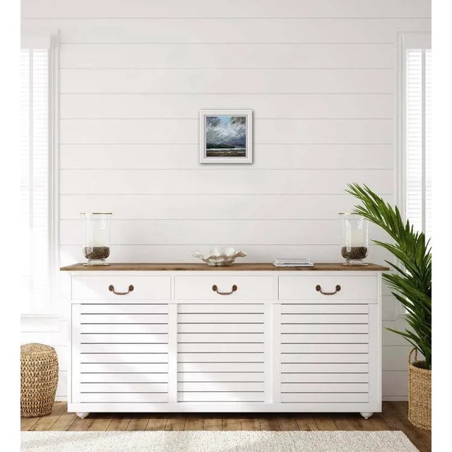 "Stormy Sky Over Dillon Beach" Contemporary Impressionist Style Seascape Oil Painting For Sale - Image 9 of 12