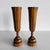 Wood Mid 20th Century Handcrafted Zebrawood Candle Holders - Set of 2 For Sale - Image 7 of 8