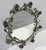 Vintage Italian Tole Mirror With Verdigris Finish Roses on Vine For Sale In Miami - Image 6 of 9