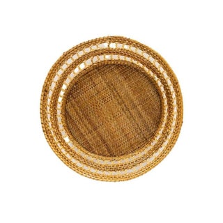 Round Woven Basket, 20" For Sale