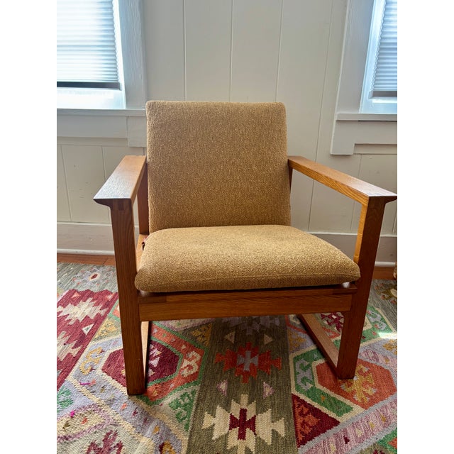 Brown Mid 20th Century Attibuted to Borge Mogensen Vintage Armchair For Sale - Image 8 of 15