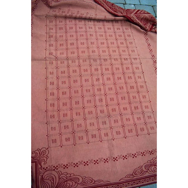 Textile Antique Tablecloth by Otto Prutscher for Herburger-Rhomberg For Sale - Image 7 of 9