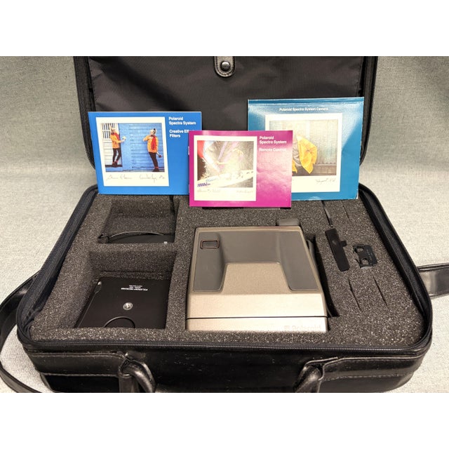 Polaroid Corporation Polaroid Spectra Camera With Remote and Case For Sale - Image 4 of 12