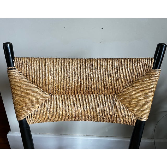Wood Italian Otto Gerdau Rush Seat Rocking Chair For Sale - Image 7 of 13