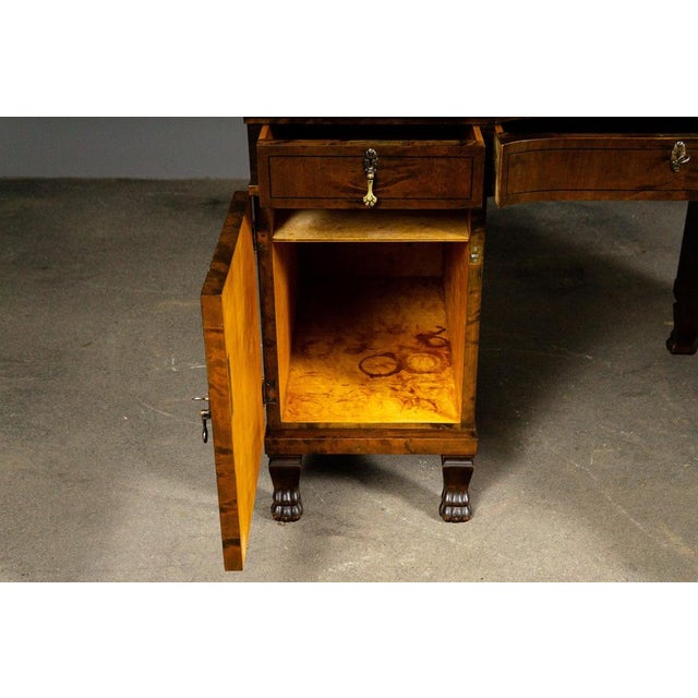 Art Nouveau Desk in Birch For Sale - Image 12 of 16