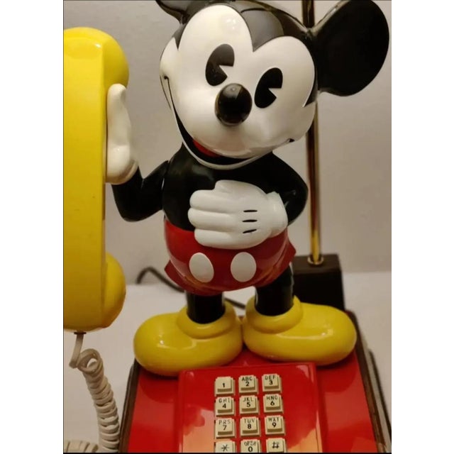 Art Deco 1970s Mickey Mouse Telephone Table Lamp For Sale - Image 3 of 12