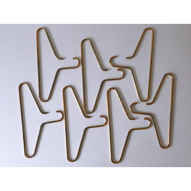 Gold Mid-Century Modern Coat Hangers by Carl Auböck for Werkstätte Carl Auböck, Austria, 1960s, Set of 7 For Sale - Image 8 of 10