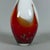 Glass Murano Glass Vase in White and Red, 1970s For Sale - Image 7 of 11