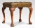 Wood Vintage Leather Upholstered Stool For Sale - Image 7 of 10