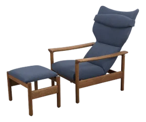 Rock Royal Armchair with Footstool by Sven Ivar Dysthe