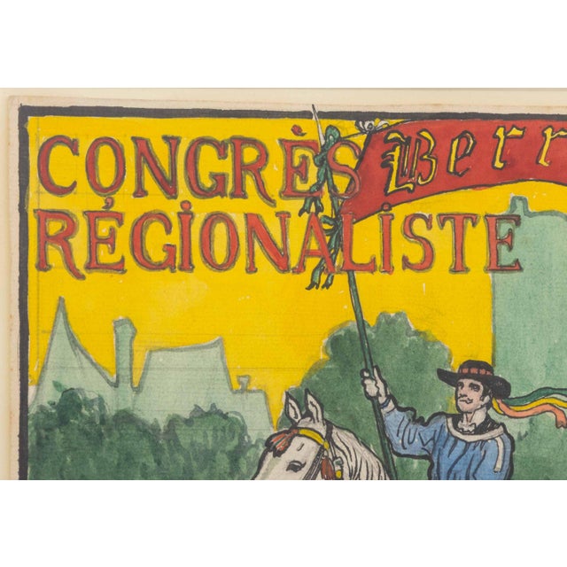 French Maurice Retif "Congres Berri Regionaliste", 1911 For Sale - Image 3 of 8