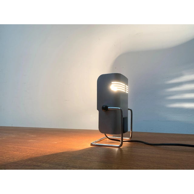 Vintage Italian Space Age Table Lamp from Targetti For Sale - Image 12 of 18