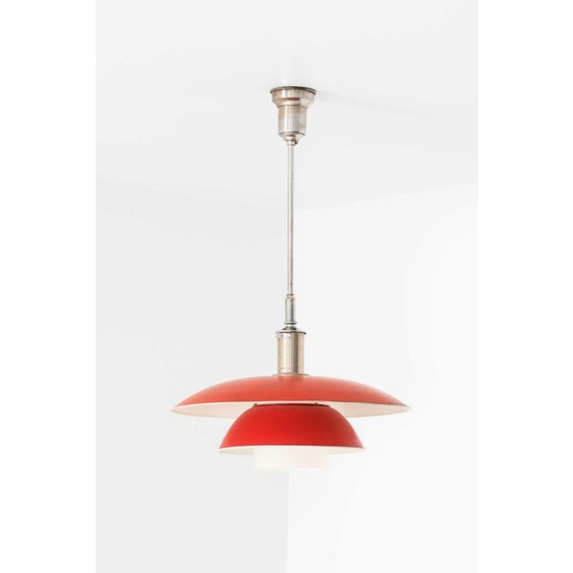 This very rare and early ceiling lamp, model ph-5/5, designed by poul henningsen and produced by louis poulsen in denmark,...