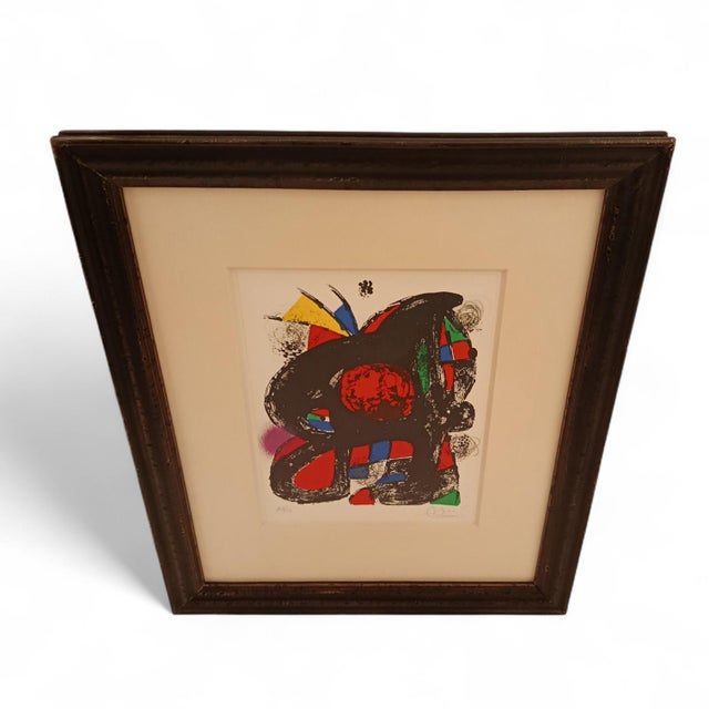 1980s Joan Miró. Lithograph IV, 1981, Print, Framed For Sale - Image 5 of 7