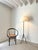 Gray Vintage Iron Floor Lamp For Sale - Image 8 of 8