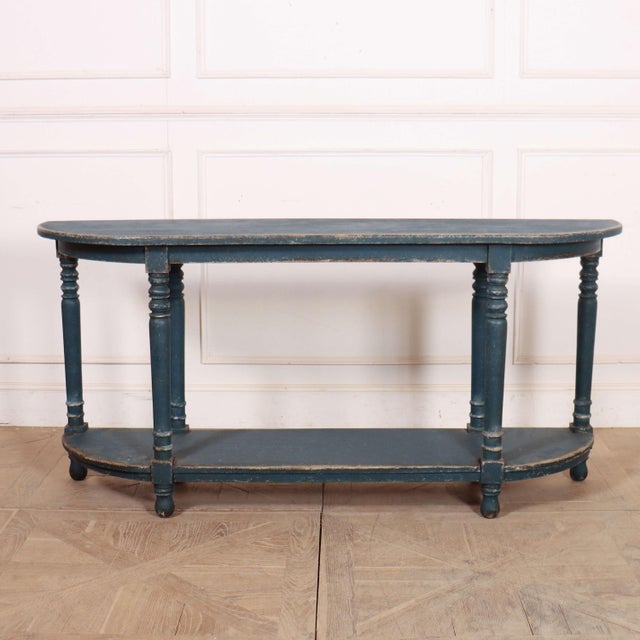 English Bowended Console Table, 1870 For Sale - Image 10 of 10