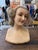 1900s Antique Wax Mannequin Head - French Store Display Female Bust Porcelain Teeth, hand painted face