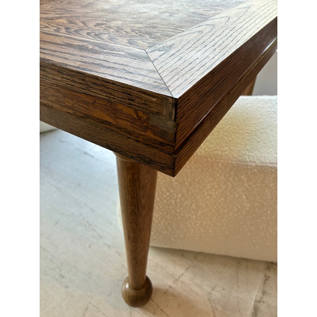 Vintage Solid Oak Table For Sale - Image 9 of 18