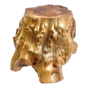 1980s Vintage Cabin Tree Root Trunk Stool