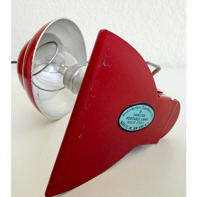 1950s Red Mini Clip Light For Sale - Image 9 of 9