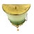 Green Gradient Glass Wall Sconce With Brass Fixture, France 1960s. For Sale - Image 6 of 12