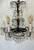 French Antique French Cut Crystal Brass Multitier 5 Arms 6 Lights Chandelier For Sale - Image 3 of 4