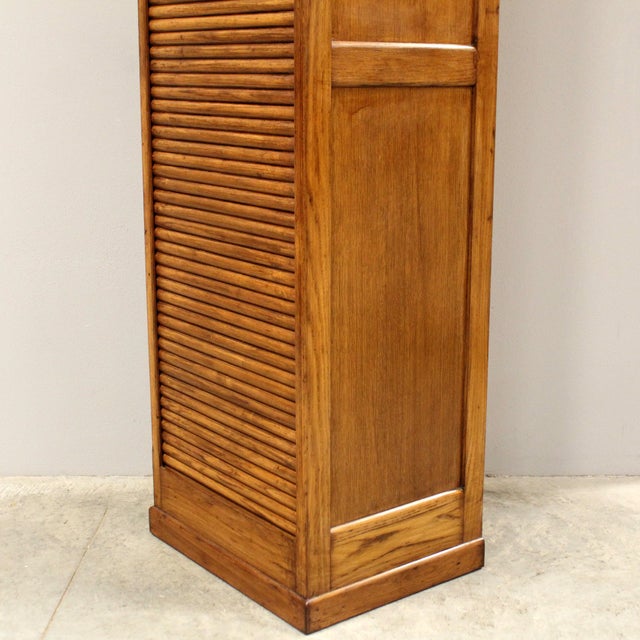 Vintage Filing Cabinet in Oak, 1920s For Sale - Image 11 of 16
