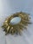 Vintage Mid 20th Century Bright Gold Sunburst Mirror For Sale - Image 4 of 12
