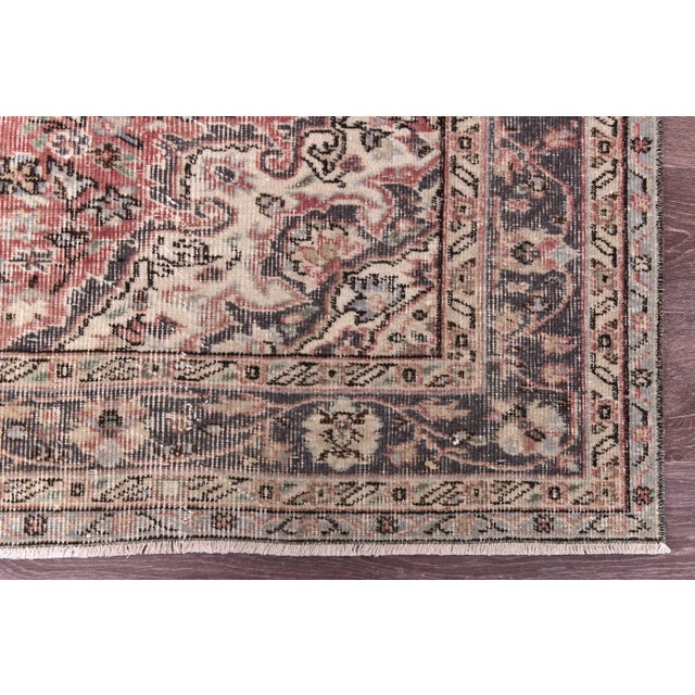 Vintage Rug in Wool, 1960s For Sale - Image 9 of 12