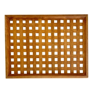 Vintage Jens Quistgaard Jhq Dansk Teak Lattice Tray For Sale