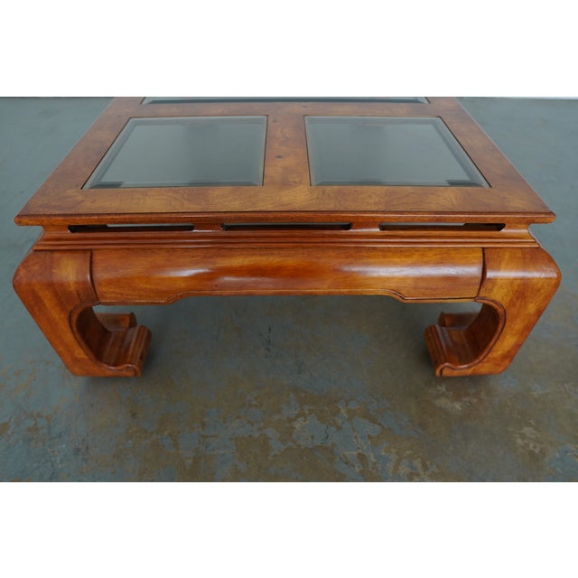 Vintage Century Furniture Burlwood Coffee Table For Sale - Image 10 of 13