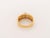 Vintage Modernist 18k Yellow Gold Diamond Band Ring For Sale In New York - Image 6 of 7