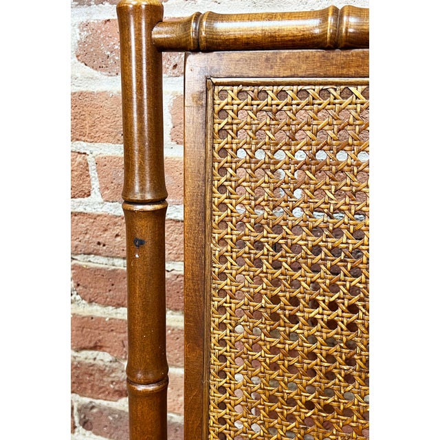 Vintage Faux Bamboo Stakmore Folding Dining Chairs - Set of 8 For Sale - Image 11 of 12