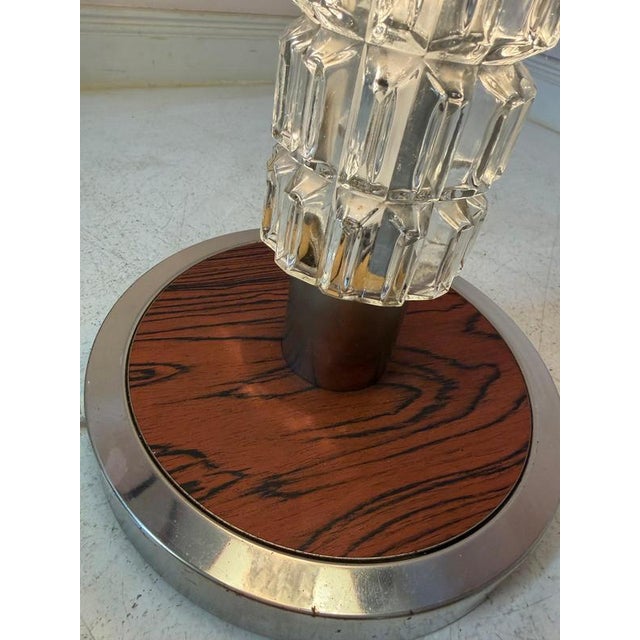 Red Glass and Chrome Floor Lamp from Fischer Leuchten For Sale - Image 4 of 11
