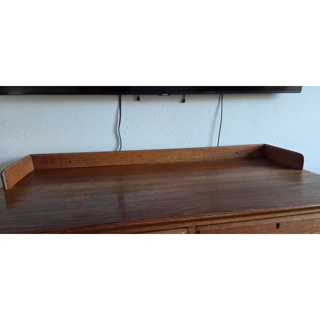 American Early 20th Century Restored Oak Sideboard For Sale - Image 3 of 11