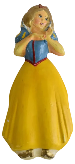 Plaster Wall Snow White Sculpture, 1950s