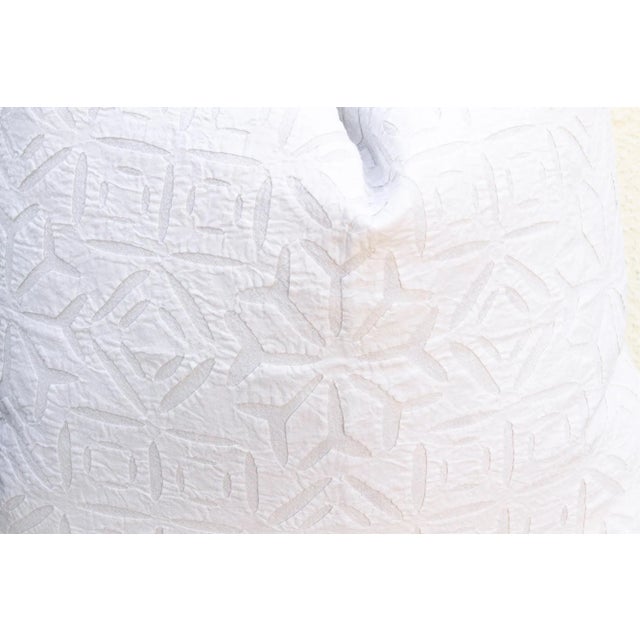 1990s Snow Lotus Appliqué Pillow Cover For Sale - Image 5 of 9