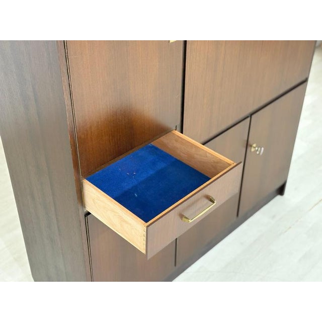 Brown Mid-Century Writing Cabinet with Secretary in Mahogany, 1960s For Sale - Image 8 of 14