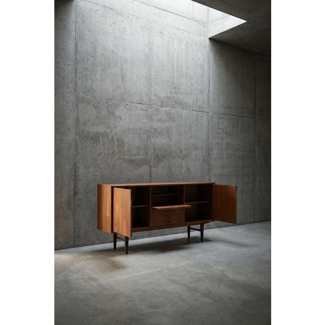 Mid-Century Scandinavian Modern Teak Sideboard with Drawers, 1960s For Sale - Image 4 of 18