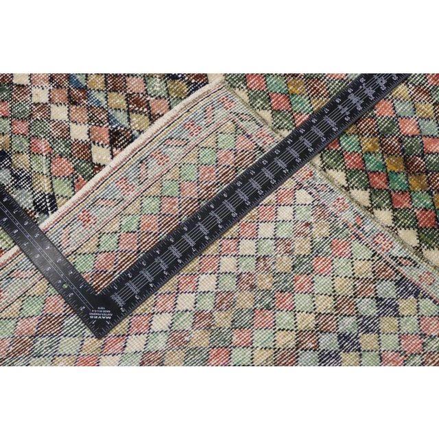 Vintage Turkish Sivas Rug With Mid-Century Modern Style - 05'03 X 09'00 For Sale In Dallas - Image 6 of 10